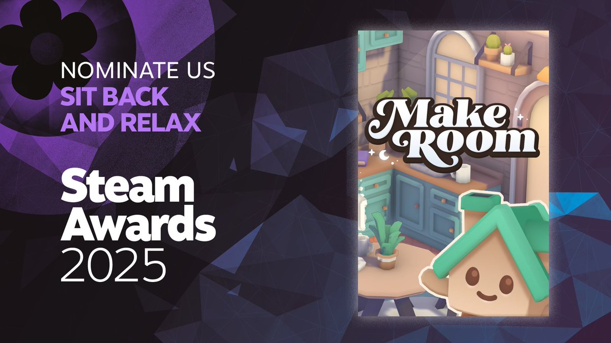 _wholesomegames's tweet image. Now&apos;s the time to nominate your choices for the Steam Awards! You can even earn a special &quot;Nomination Committee Badge&quot; for doing it 🏅

Please consider Wholesome Games Presents titles MakeRoom and Is This Seat Taken? for the &quot;Sit Back and Relax&quot; and Steam Deck categories.