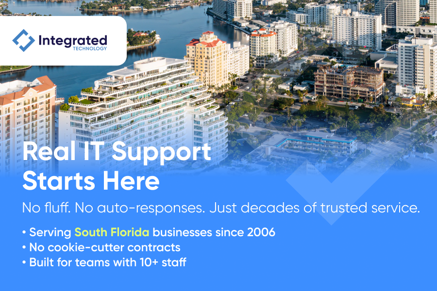 itcscorporate's tweet image. South Florida IT. Since 2006.
No fluff. Just full-scope support for teams of 10+

👉  lp.vbt.site/53486/ 

#BusinessITSupport #ITCS #ManagedITServices