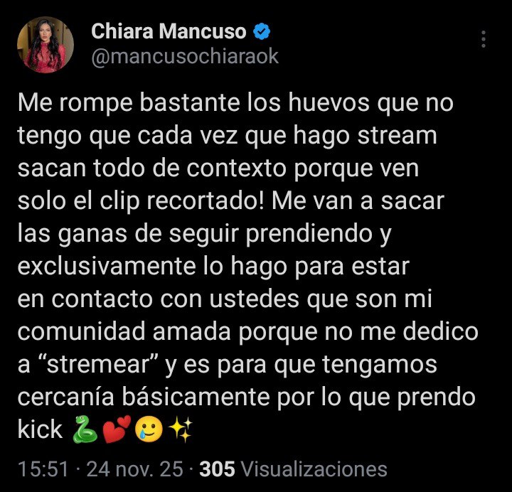 EspiandoOfIcial's tweet image. 📌 Chiara ex Gran Hermano habla y hace su descargo en su cuenta de X ✨🎥

#GranHermano #LAM