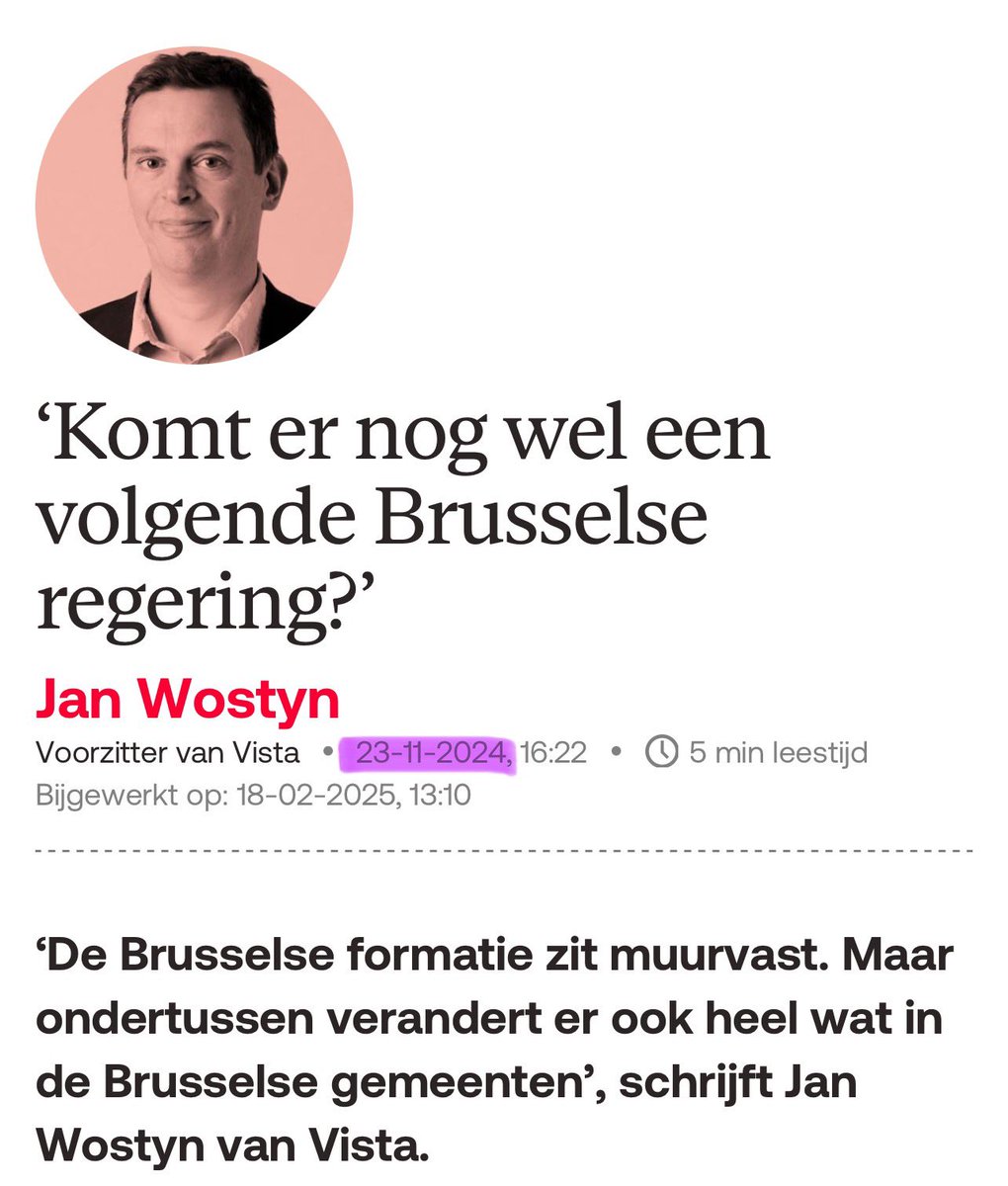JanWostyn's tweet photo. Exact een jaar geleden stelde ik me luidop de vraag of er nog wel een nieuwe Brusselse regering zou komen…

Een jaar later is die vraag nog steeds niet beantwoord…

#Brussel https://t.co/Mf0Lfx7uIz