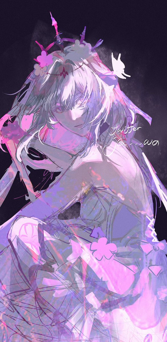 je____wa's tweet photo. 我又懶癌發作了
#HonkaiStarRail #Castorice #wip ? https://t.co/XBHnk1Y2Yx