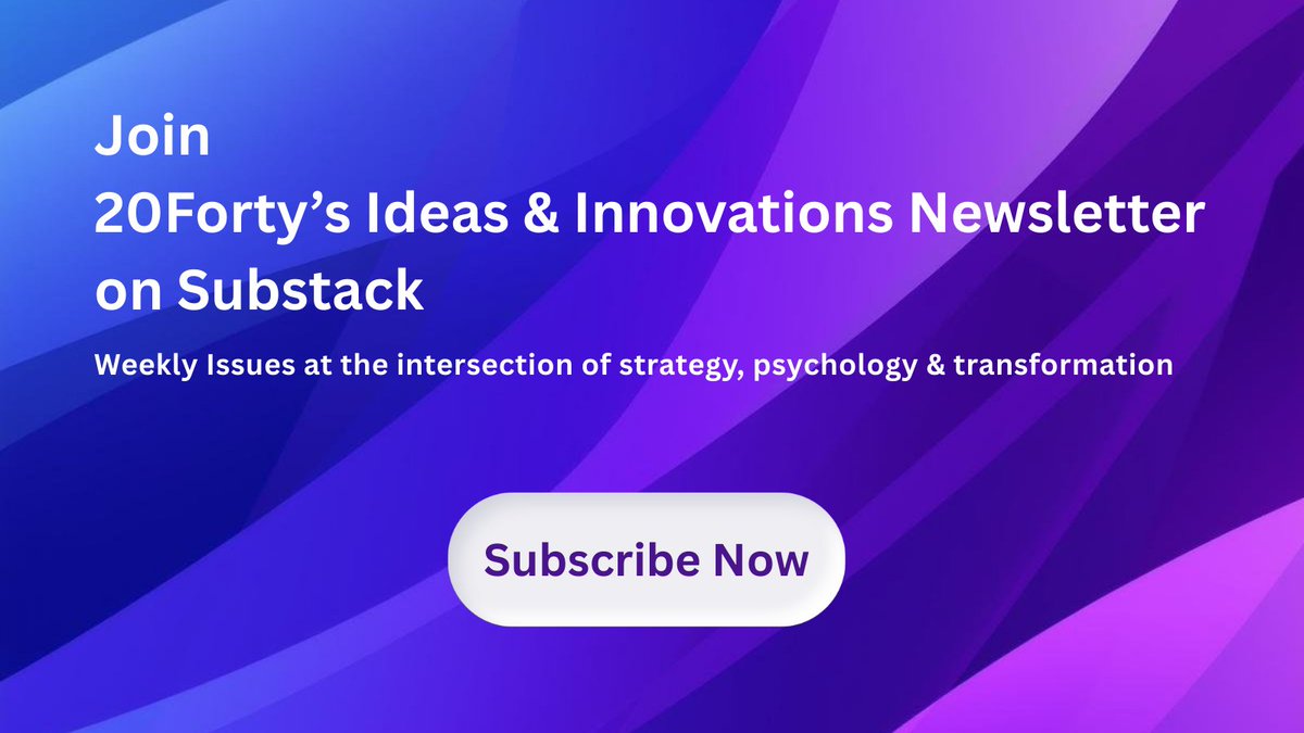 HFactorMethod's tweet image. 🔗 Strategy + Psychology + Transformation = Game-changing insights

Weekly newsletter that bridges the gap between human behavior and business results.

Join the conversation: hubs.ly/Q03S59r60

#Strategy #Psychology #Innovation #Transformation #BusinessPsychology