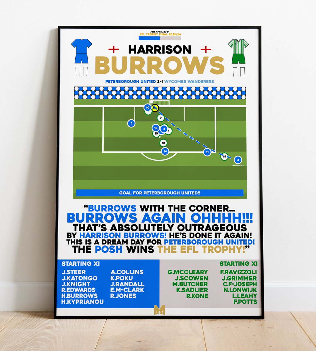 UpThePoshcast's tweet image. 🔵🎁 | POSH PRINT GIVEAWAY!

🤝 We’ve teamed up with @MezzalaDesigns for Xmas, to give the chance of winning any Peterborough United Framed Print on their site!🔵⚪️

How to enter:

🔄Retweet this post 
✅Follow @UpThePoshcast &amp;amp; @MezzalaDesigns 
🏷️Tag a Friend

#pufc