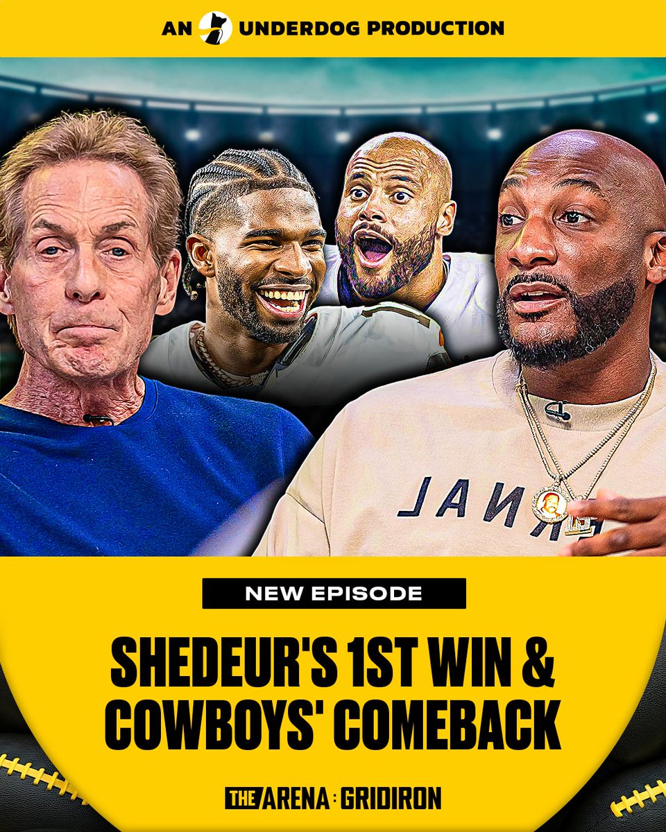 Wild weekend in the NFL to recap in the Arena 🔥🏟️

📌 Shedeur Sanders catches W in debut start 
📌 Cowboys comeback in miraculous fashion to beat the reigning Super Bowl champs
📌 Caleb Williams &amp; the Bears win 8 of last 9 games

Watch LIVE right NOW 🎥 youtube.com/live/kDYAmWCe3…
