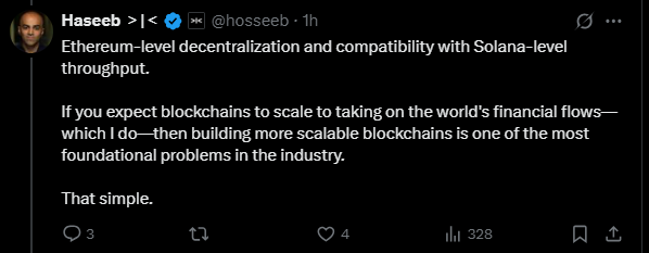 UncleRewards's tweet image. This is why people don&apos;t like VC&apos;s

Casually saying Monad has &quot;Ethereum-level decentralization&quot; is such a boldfaced lie.  Monad has 300 validators with token weighted consensus.  And guess who has ALL THE TOKENS: VCs, team, insiders