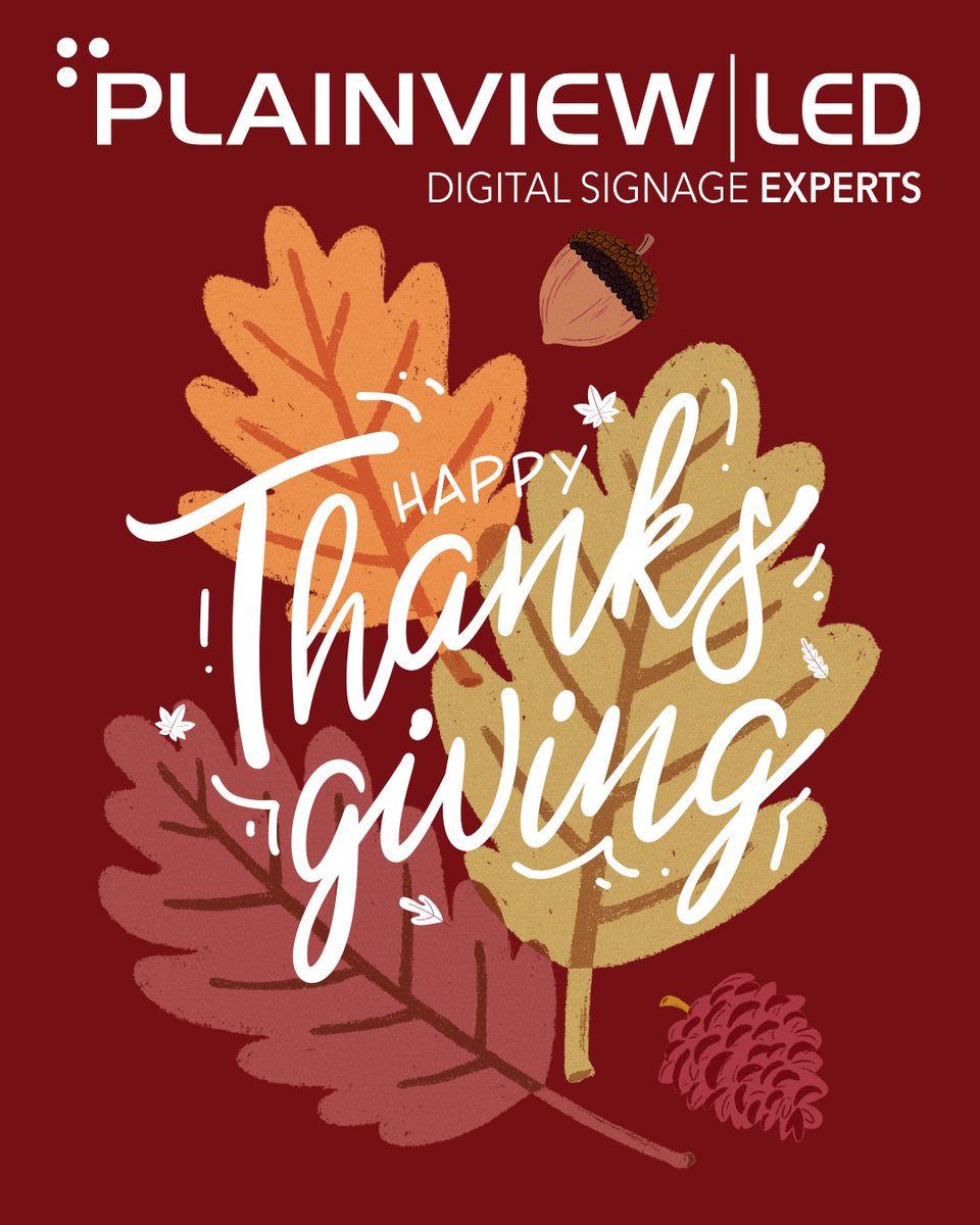 PlainViewLED's tweet image. This Thanksgiving, we’re grateful for the trust, creativity &amp;amp; collaboration that keep our LEDs shining bright.
#Thanksgiving2025
#ThankfulAndGrateful
#GratitudeSeason
#BusinessGratitude
#ThanksgivingVibes
#HappyThanksgiving