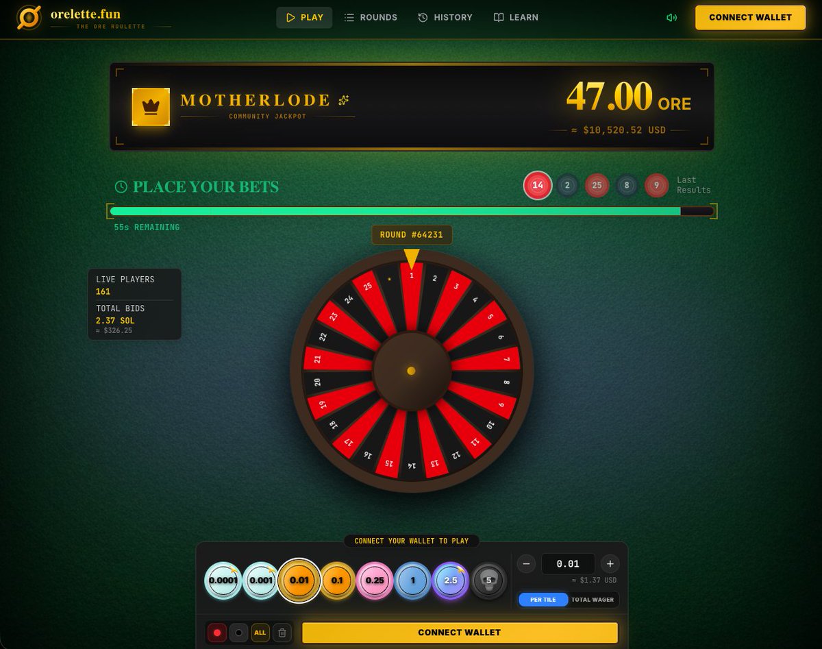 vibe coding can save you time and money 🧠

recently built this frontend/UI for <a href="/OREsupply/">ORE</a> (smart contract based $ORE mining on <a href="/solana/">Solana</a>) ⛏️

built with <a href="/Replit/">Replit ⠕</a>, based on <a href="/gmore_fun/">gmore.fun</a>'s unofficial ORE REST API (free) to stream data from chain &amp; sending your bids to the smart