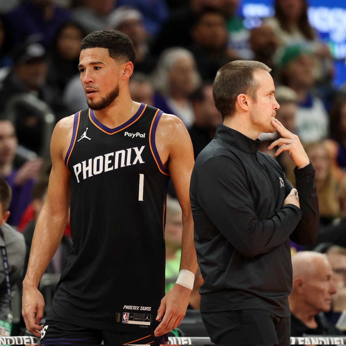 lookatmymood's tweet image. The best sign is that, in the last two years I never heard Devin Booker praise the coaches or quote them like he did Monty...
He&apos;s done it like 3 times already 😎
Ott&apos;s doing something right