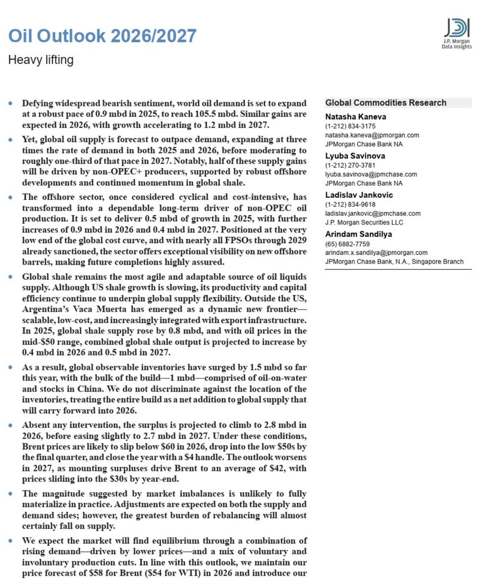 GoldForecast's tweet image. Goldman Sachs $40 oil.
JP Morgan $30 oil.
Wanna bet against them? 🤔