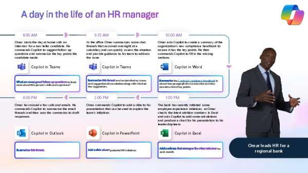 PiOneTech's tweet image. Is your HR team feeling overwhelmed?  Let an #AI assistant 📝 handle the routine tasks. @Microsoft Copilot for Microsoft 365 can write job descriptions, summarize chats and draft PowerPoint slides. See how in this infographic. stuf.in/bhjtmu