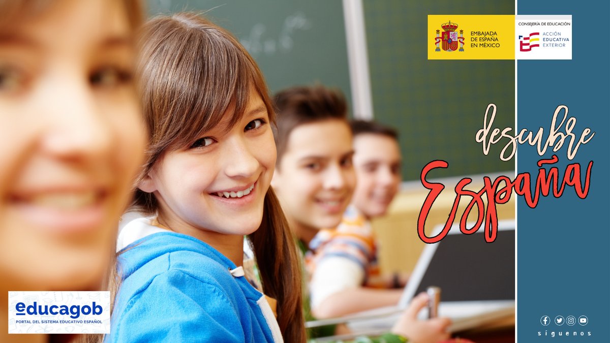 consejeriaedumx's tweet image. 👋#SabíasQue la Educación Primaria en España no solo transmite conocimientos, también fomenta valores humanos y sociales💡❤️

📚Es obligatoria y gratuita, y acompaña a niños y niñas de 6 a 12 años en su desarrollo integral🌍✨
👉Más info: goo.su/itsC

#EstudiaEnEspaña