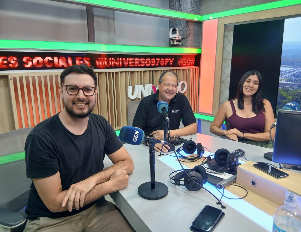 AL AIRE‼️

El tiempo no para, las informaciones tampoco en #CuentaFinalRadio😎⏱️

Conducen⤵️

<a href="/EricoGonzalez/">EricoGonzalez</a>

<a href="/angelicagesama/">Angélica Lorena Giménez</a>

<a href="/EduAguilera_/">Eduardo Aguilera</a>

⌚️#CuentaFinalRadio
📻#Universo970AM