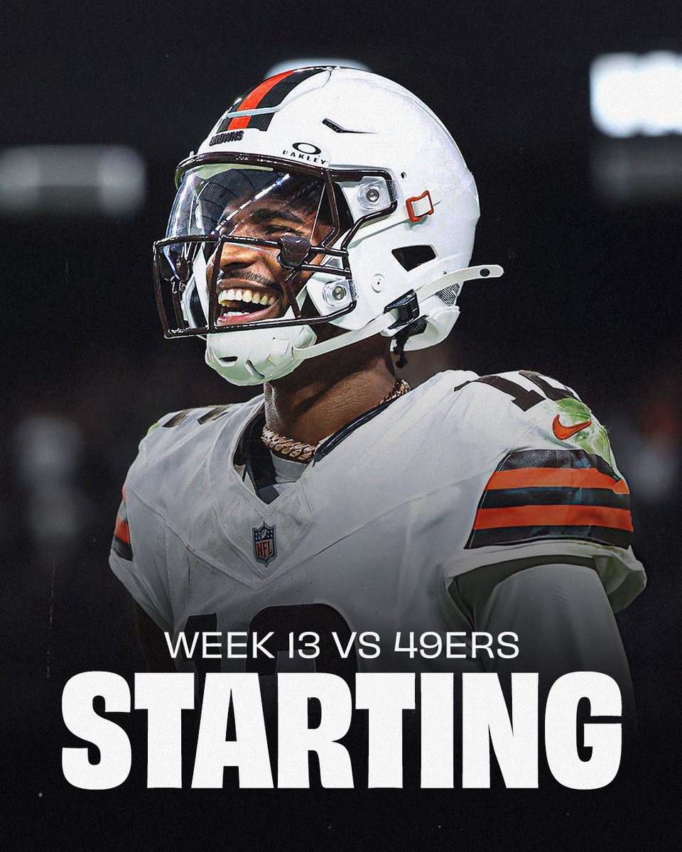 NightcapShow_'s tweet photo. Browns are rolling with Shedeur Sanders as the starter Sunday vs the 49ers.

Gabriel’s cleared, but Stefanski’s handing the keys to Shedeur ⌚️ https://t.co/fWGox7rEfH