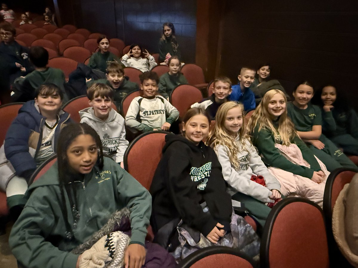 Annual School-Wide Trip to Yorktown Stage! #StPatsPride #Shrek