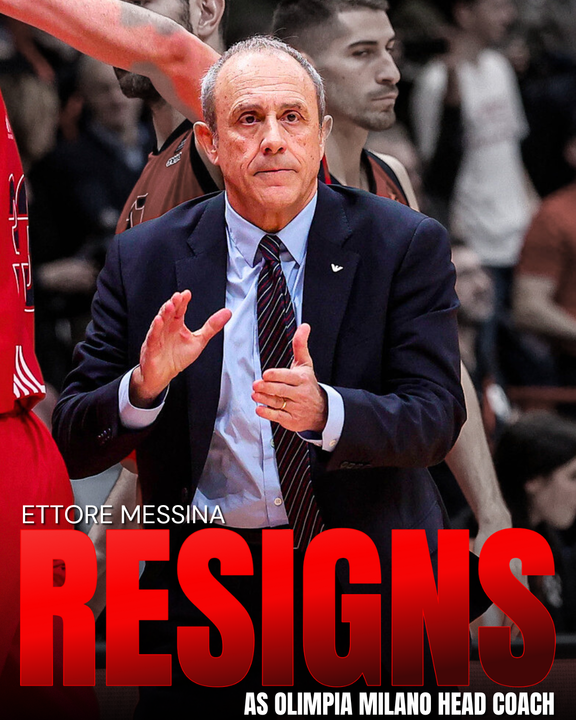 Eurohoopsnet's tweet photo. 🚨 BREAKING:

Ettore Messina officially STEPS DOWN as Olimpia Milano head coach https://t.co/VDHby896ZW
