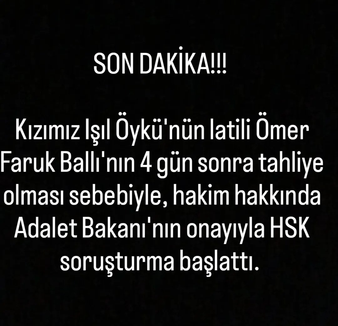 SON DAKİKA! 

Destekleriniz için teşekkür ederim <a href="/barispehlivan/">Barış Pehlivan</a> <a href="/aydinsule1/">Şule Aydın</a> <a href="/baristerkoglu/">Barış Terkoğlu</a> <a href="/tvOnlar/">Onlar</a> 

#ışılöyküdinçiçinadalet