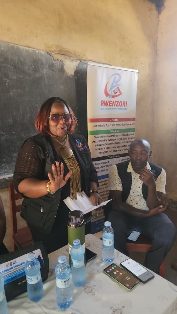 Corporate social responsibility... RAC gives 20 bags of cement to Basecamp Primary school in Kasese district in commemoration of the Anti-corruption week 2025 <a href="/kaseseDLG/">Kasese District Local Government</a>