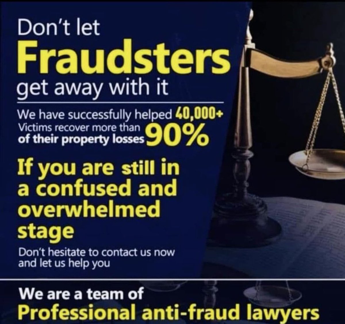 CFCJOJO7's tweet image. WARNING: Avoid falling for

#monbase, #bitopti, #Lobitcoin, #Nemuralscam #Cointir, and #Cryptonux. Protect your investments! If you&apos;ve been scammed, I&apos;m here to assist with recovery. 📩Reach out now for help!

#CryptoScam

#elonmuskscam

#ScamAlert

#fakelnvestment