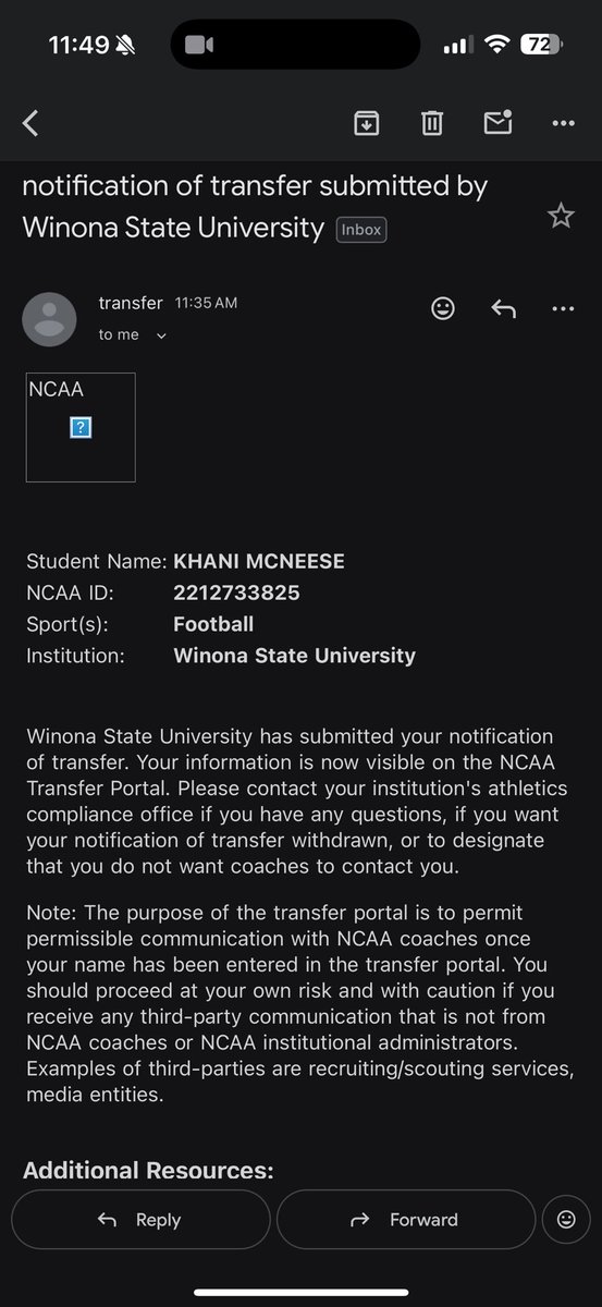 Khani (K5) McNeese TRANSFER DB tweet media