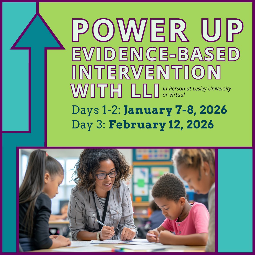CTRLIT_Teaching's tweet image. Responsive. Evidence-based. Impactful.

This 3-day LLI institute will give you the tools to analyze student learning, plan purposeful lessons, and foster #literacy success in students who need additional support with #reading &amp;amp; #writing.

Register today! bit.ly/SP26-LLI-3day