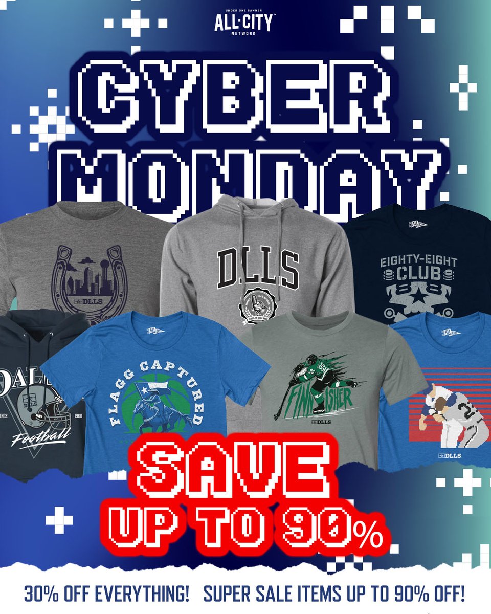 Be sure to take advantage of our best deal of the year! 

It ends tonight at 11:59pm ET.

Shop: store.allcitynetwork.com/collections/dl…