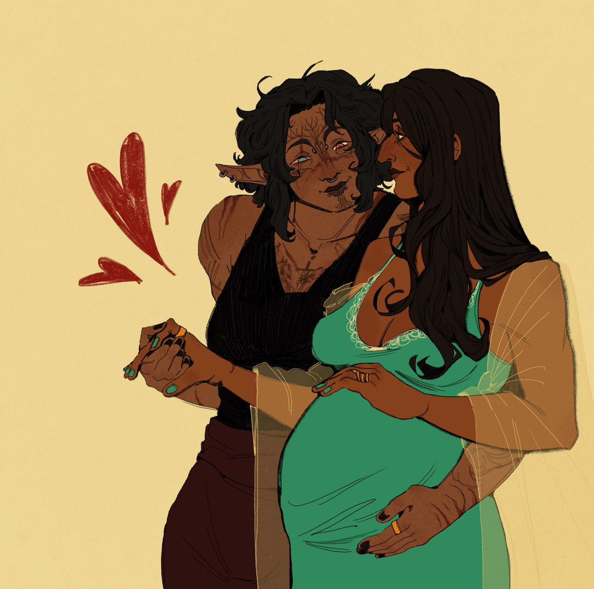 lovely rook x neve commission for <a href="/nevesbians/">jynx ⚢ ♱ | neve’s & gerard’s wife</a> 🤭