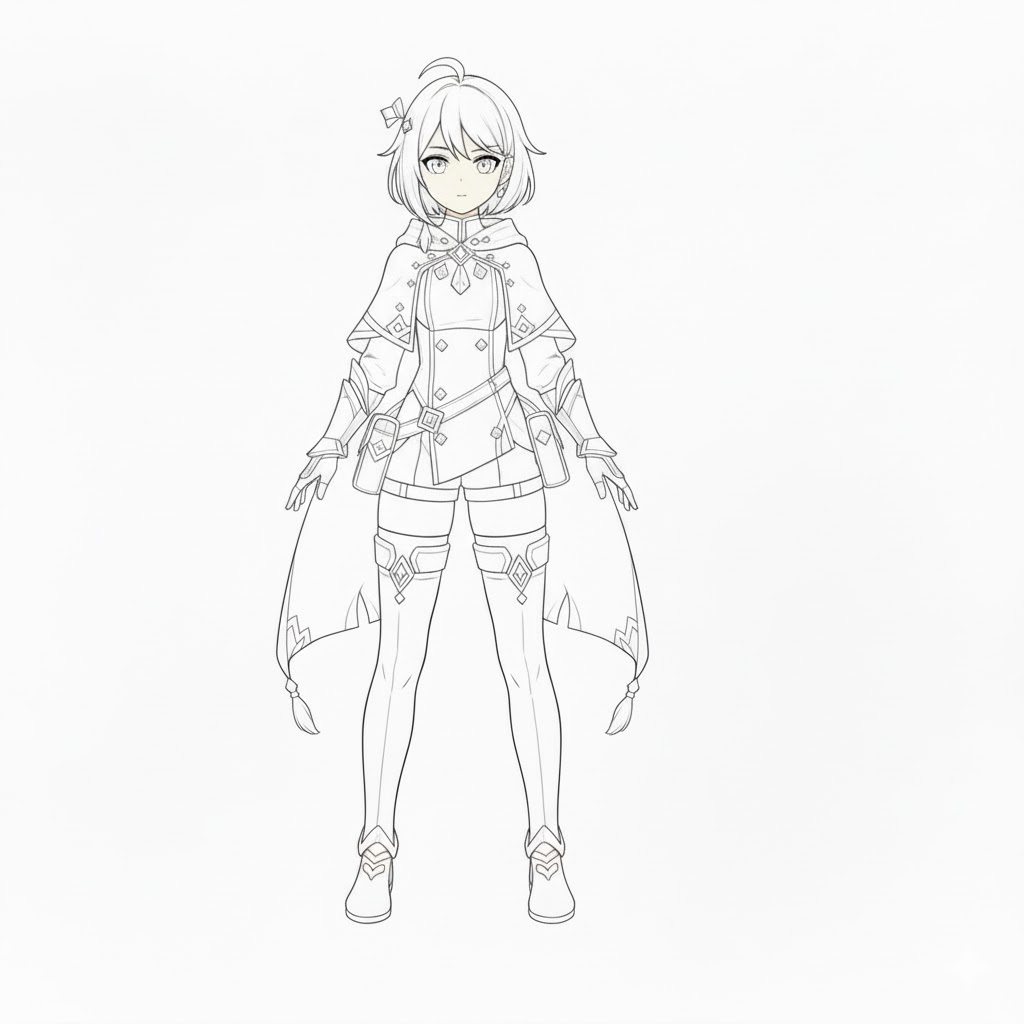 anigirl_mini's tweet image. Line art of my model is ready! Next is color 🥰

#LineArt #Sketch #ArtProcess #VTuber