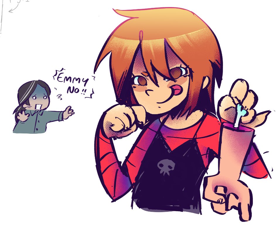 Reverse AU!

Cannibal Emmy and her worrying vegan dad, Paul