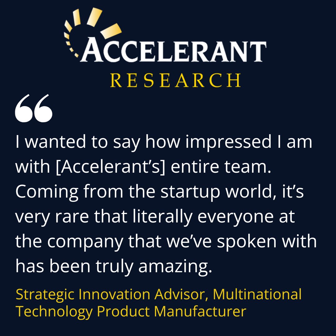 accelerant_rsch's tweet image. “It’s rare that literally everyone at a company is amazing.” That’s the kind of client feedback we strive for with every project here at Accelerant Research.

#UXResearch #UserExperience