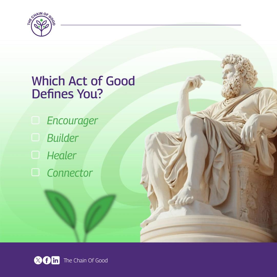 TCOGfoundation's tweet photo. Are you the Encourager who lifts spirits, the Builder who creates what others only imagine, the Healer who brings comfort, or the Connector who reminds us we’re never alone? Whatever your gift, the world feels your impact, keep showing up
#tcog #goodness #consciousness https://t.co/nEkDVzxYiY