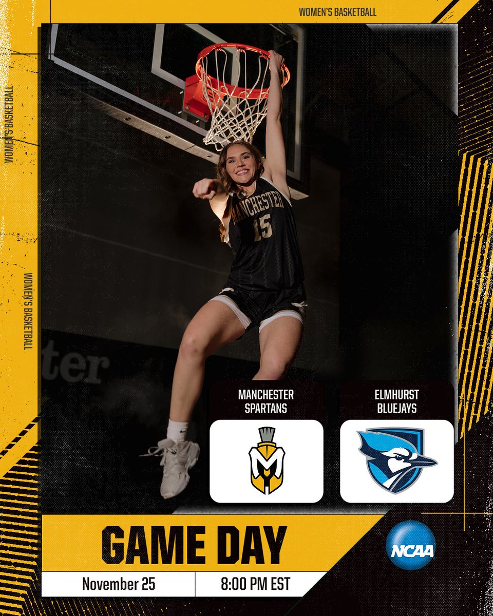 MUSpartans's tweet image. WBB: Manchester heads to Elmhurst to face the Bluejays.

#MUSpartans | #SpartanPride
