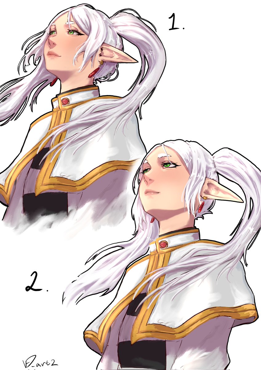 Tried the Frieren head pratice, did one, not happy. Did two, still not happy... 

I give up easy so i quit.