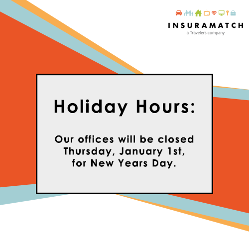 Our offices will be closed Thursday, January 1st, for New Years Day.