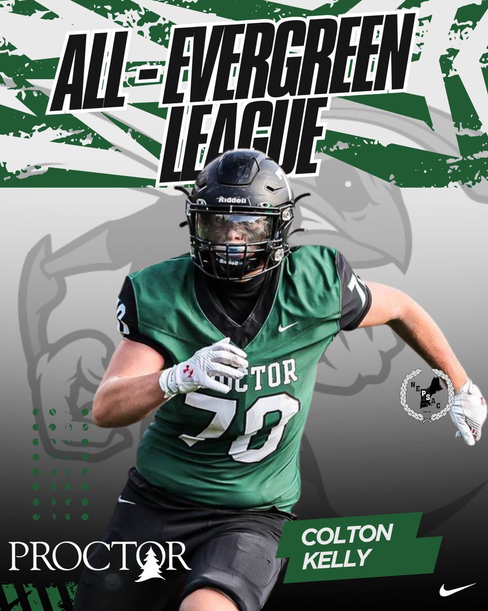 ProctorFootball's tweet image. Congrats to Colton Kelly &apos;27 - Earning 1st team All Evergreen League! #HPND #Football #Allconference