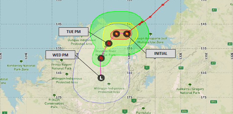 DTNWeather's tweet image. 11/24 #TropicalCycloneFina mid-day advisory: #TropicalCyclone #Fina is along the immediate coast and will move inland over the next few hours with rapid weakening expected thereafter. dtn.link/kogj96

#ThinkWeather