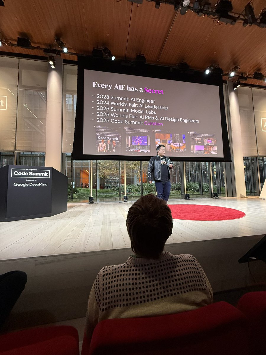 joshdbirdwell's tweet image. Our team got to go to the @aiDotEngineer code conference this past weekend. We learned a lot. Solid talks and conversations. I have a list of things to try. Thanks @swyx and team for putting on this event.