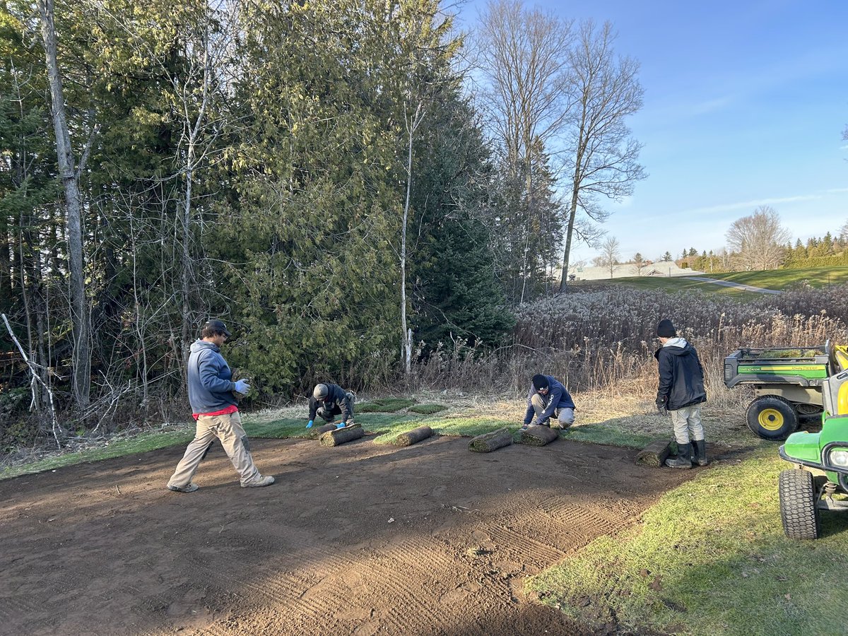 les8thomas's tweet image. Getting lots done this fall @MillRunGC today is sodding in this great weather 🌞 thanks for the delivery @ZanderSod this @DogsOfTurf finds it quite comfortable 🐶