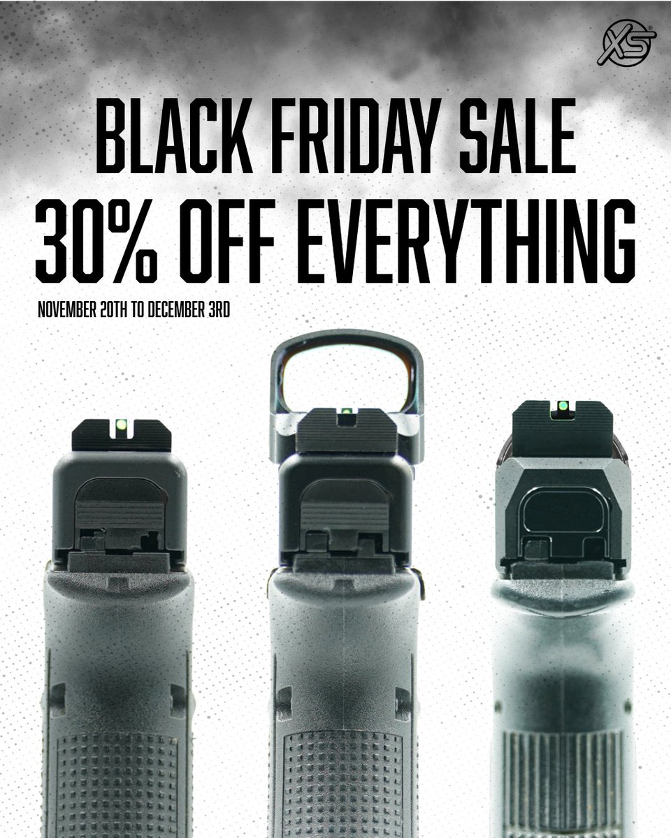 XS Sights Black Friday/Cyber Monday sale - save 30% off everything, from now until 12/3.  Check them out at xssights.com. <a href="/sights60876/">XSSights</a>