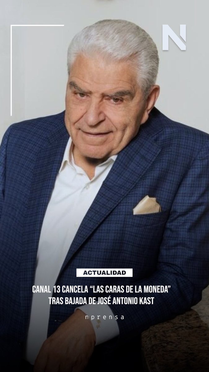 N_PrensaCL's tweet image. ⚡️Canal 13 suspendió “Las Caras de la Moneda” luego de que José Antonio Kast rechazara participar. El canal señaló que el programa no puede emitirse sin ambos candidatos presentes. Más información: instagram.com/reel/DRc288DEv…
