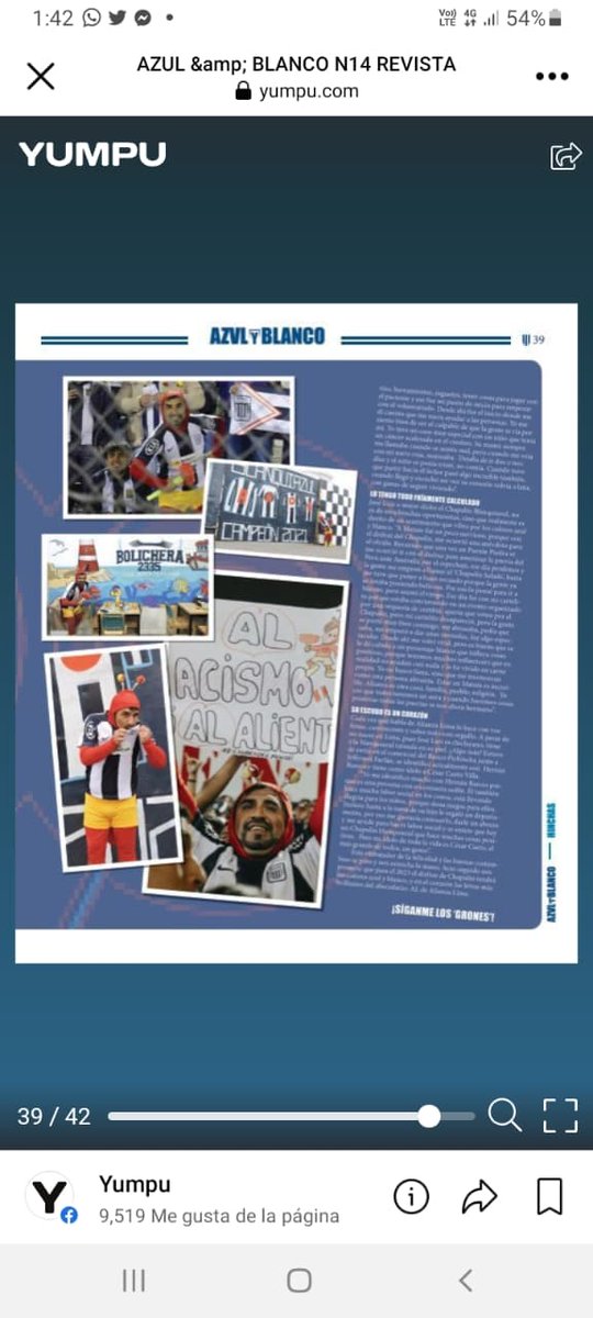 Chapulingrone's tweet image. Gracias a la revista #AzulyBlanco de mí amigo Segundo Alcalde por la primera entrevista que me realizó como Chapulín Blanquiazul.