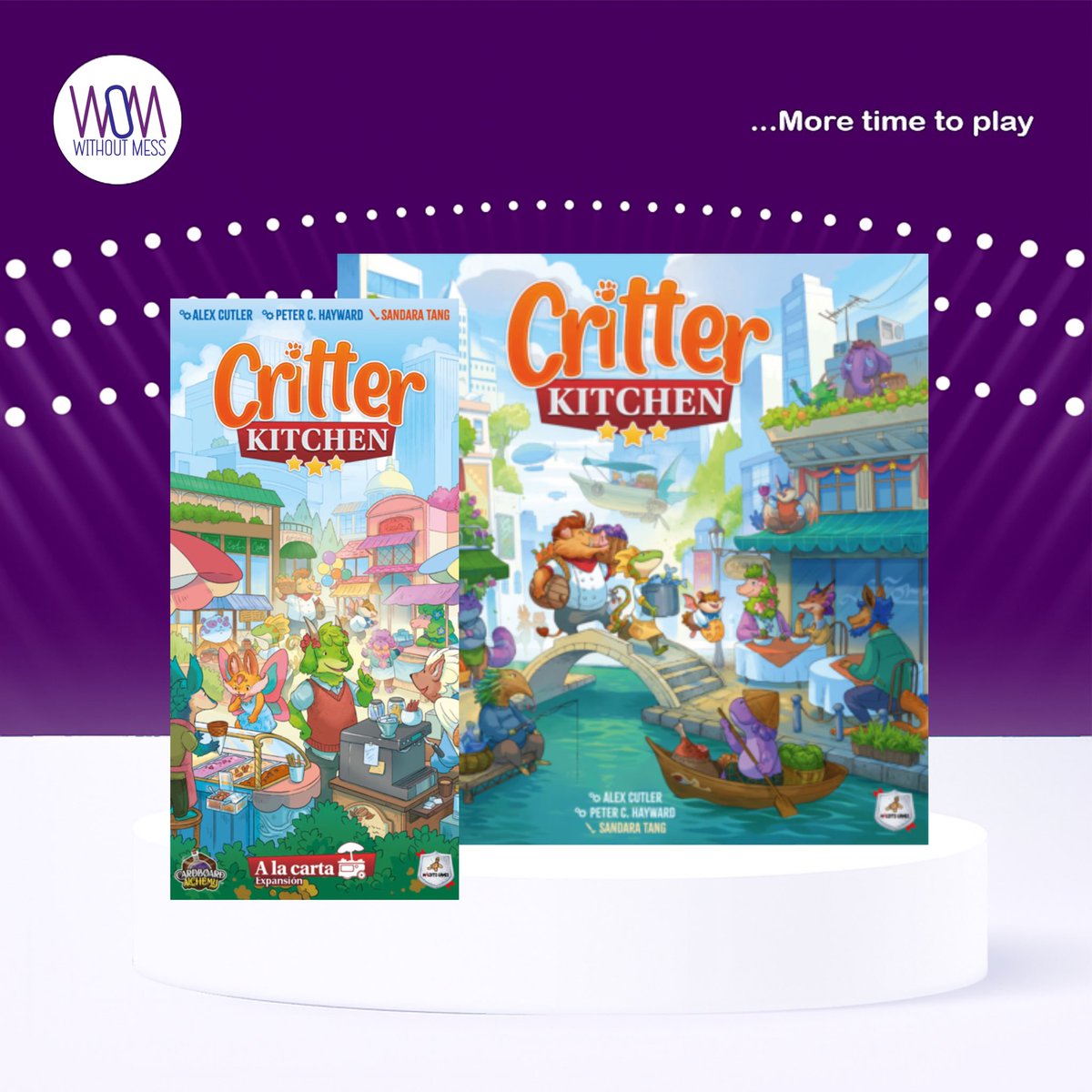 wom_withoutmess's tweet photo. ¡ATENTOS WOMLOVER! QUE TENEMOS UN NUEVO ASPIRANTE💪🏻😏
.
Hora de poner a prueba a #critterkitchen y ver si tiene todo para unirse a nuestro equipo 🍳 compatible con la edición de @MalditoGamesES📍📍
.
#insertos #juegosdemesa #dados https://t.co/KTOfcjWzO9