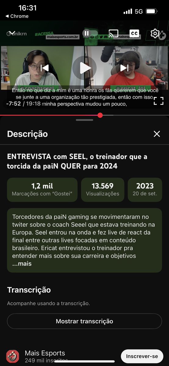 VavaLipsz's tweet image. Achei! Na mesma época que ele disse isso, ele fez uma entrevista com MaisEsports no qual ele diz que o Brasil estava fora da lista de prioridades dele e acordou com 50 mensagens da PaiN e isso fez ele trocar um pouco a perspectiva em relação ao Brasil kkkk. Ou seja, viva o Mitas