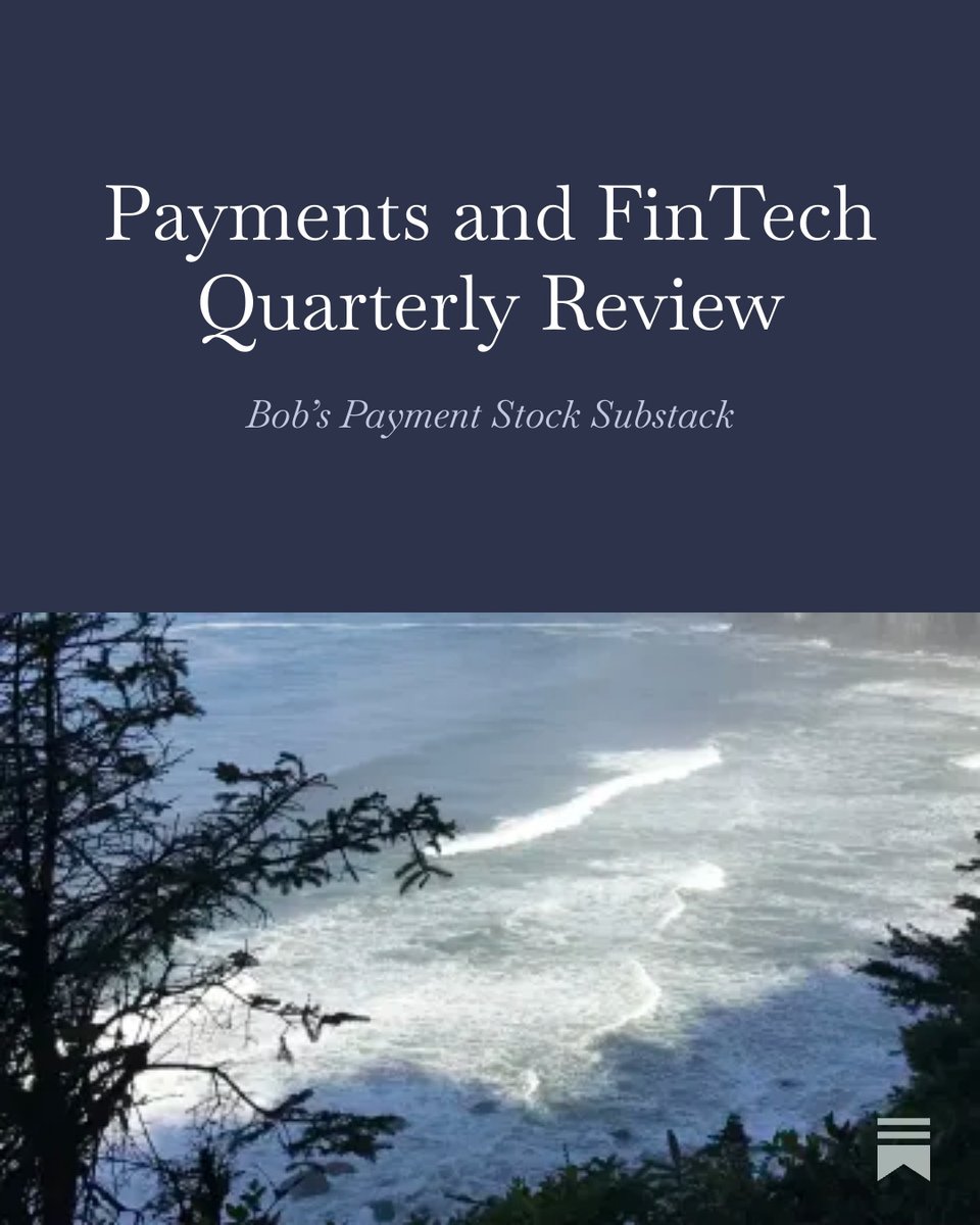 bobspaysubstack's tweet image. Excited to share my #Payments and #FinTech Quarterly Review for Q3 2025 - please consider sharing if you find this informative, thank you!

$V $MA $AXP $ADYEN $PYPL $SHOP $TOST $XYZ $FI $GPN $FOUR $LSPD $BILL $CPAY $AFRM $KLAR $CHYM $DAVE

open.substack.com/pub/bobhammel/…