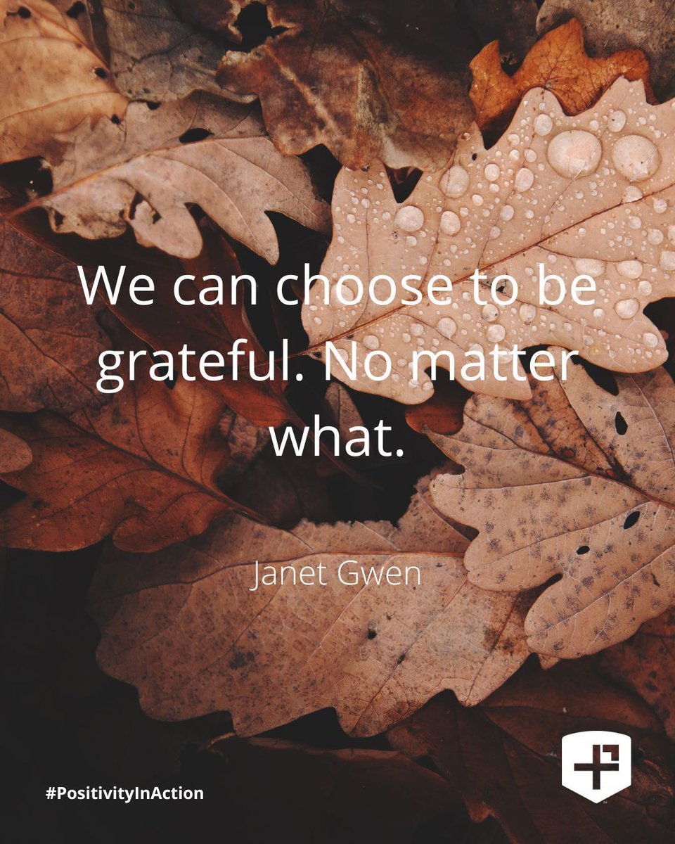 PosProject's tweet image. &quot;We can choose to be grateful. No matter what.&quot;
- Janet Gwen
#PositivityInAction