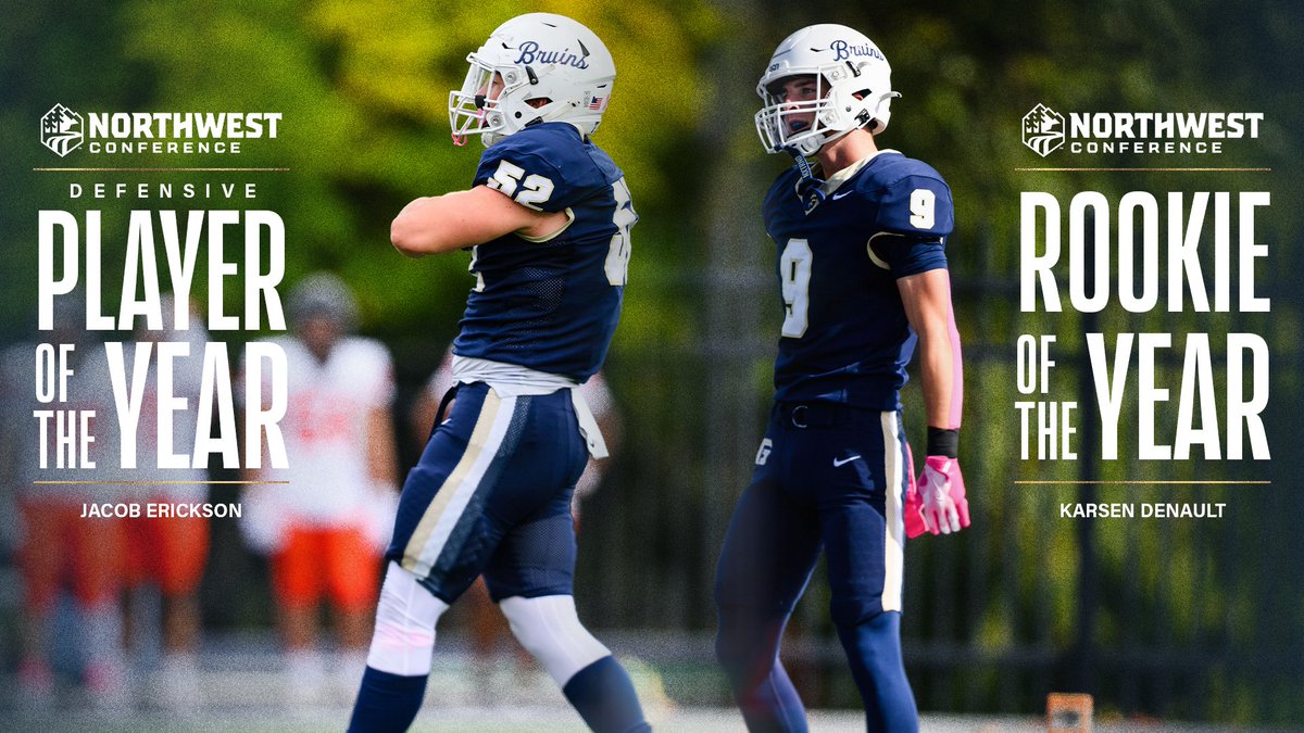 GFUAthletics's tweet image. 🏈 FB Story: shorturl.at/ll6qW

Jacob Erickson was named Defensive Player of the Year, Karsen Denault was tabbed as Rookie of the Year, and Fox put nine athletes on All-NWC teams!

 #d3fb #RunToTheRoar