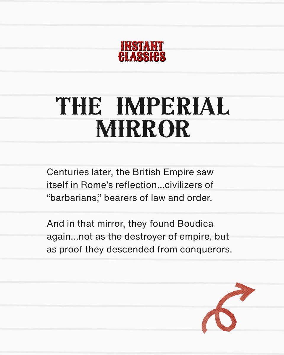 Insta_Classics's tweet image. From rebel queen to empire mascot, Boudica might be history’s most successful rebrand.

 #historypodcast #ancienthistory #ancientrome #ancientgreece #ancientcivilizations