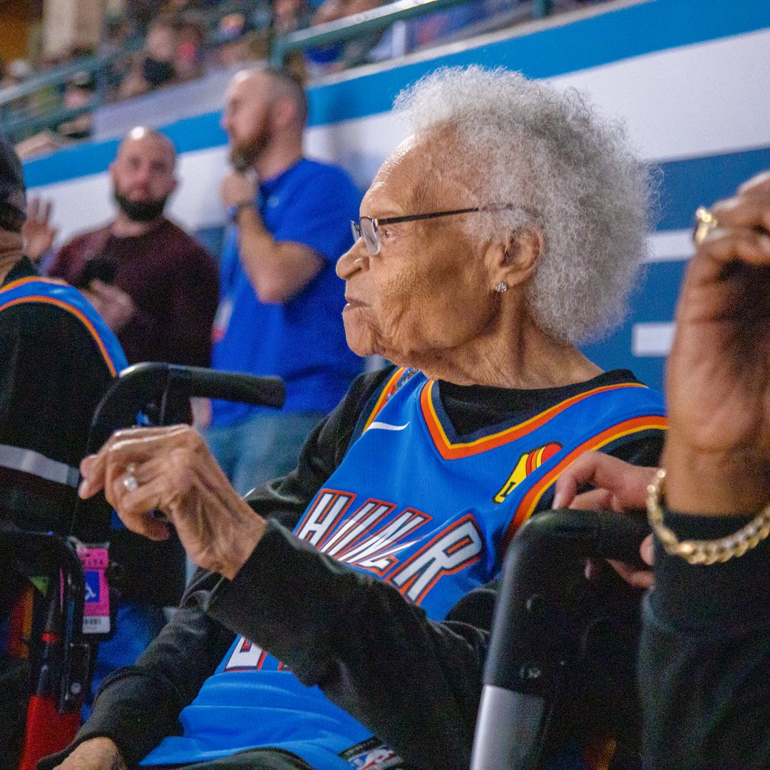 okcthunder's tweet image. Today, we remember Viola Fletcher — known lovingly as Mother Fletcher — the oldest known living survivor of the Tulsa Race Massacre. Throughout her 111 years, she embodied resilience, courage, and strength. As a beacon of truth and a lifelong advocate for justice, Mother…
