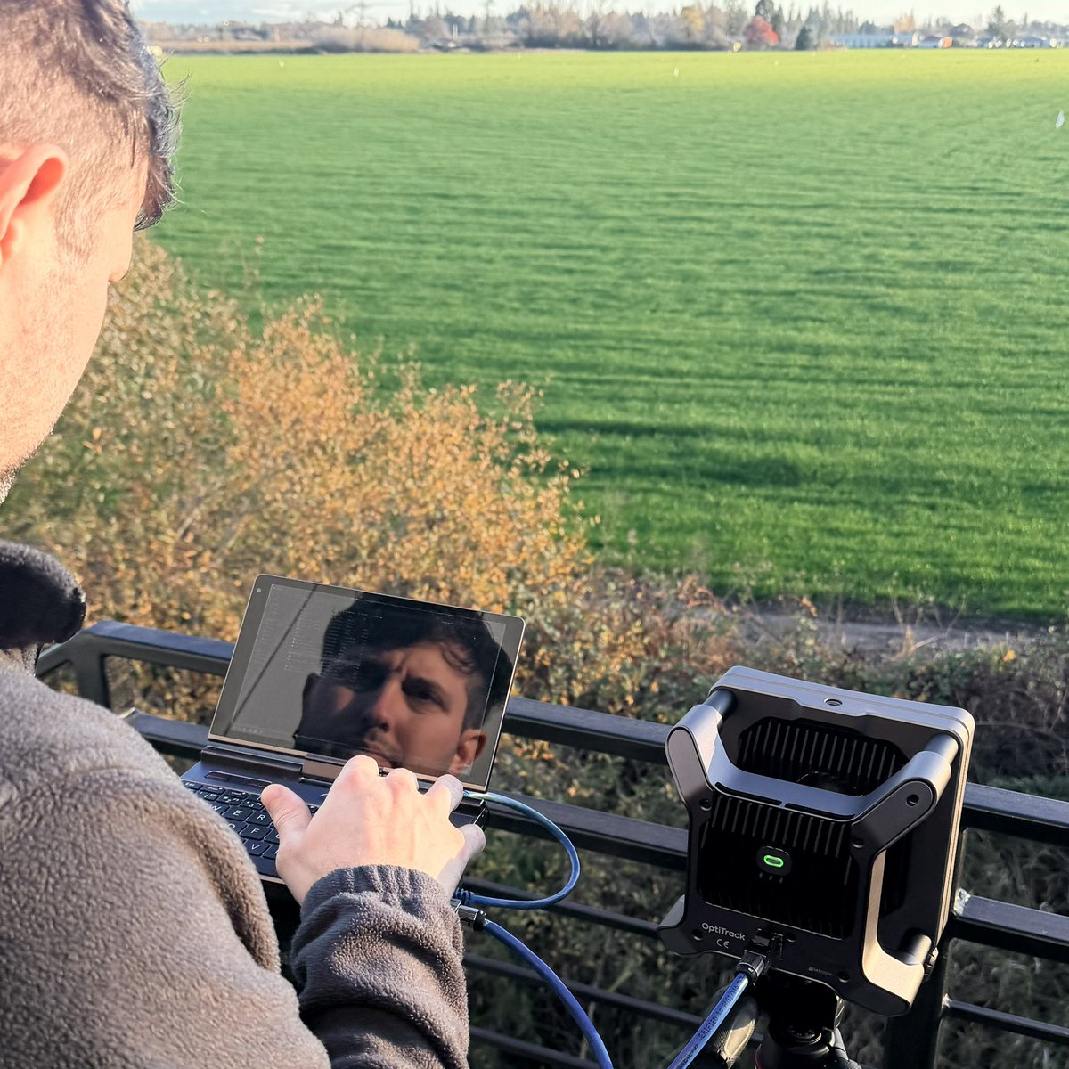 optitrack's tweet image. Ever wondered what the world looks like in infrared?

We’ve been experimenting…more soon! 

#optitrack #infrared #infraredphotography #motioncapture #850nm