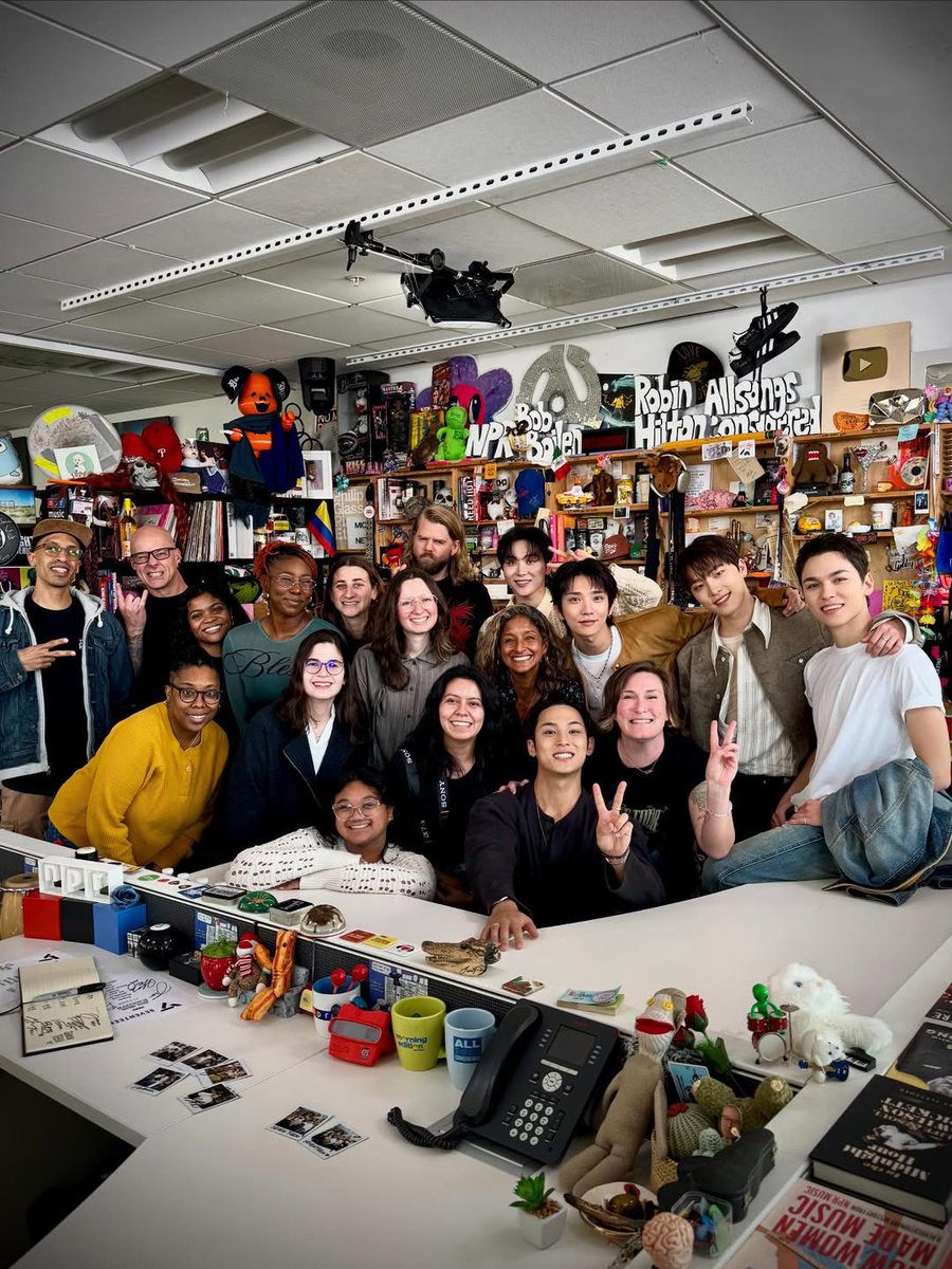 gyumedia's tweet image. 251125 tiny desk producer instagram update with mingyu 📸 #민규 #MINGYU