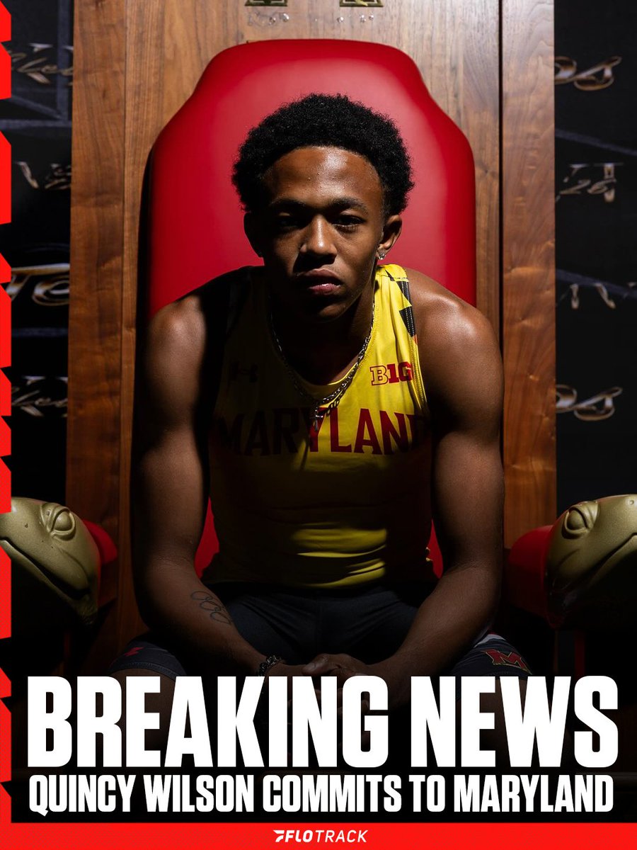 FloTrack's tweet image. 🚨🚨 QUINCY WILSON has officially committed to the University of Maryland.

Quincy Wilson has announced his signing ahead of his senior track and field season. Wilson has had nothing short of a historic career to this point.

He earned an Olympic Gold Medal in the 4x400m Relay at…